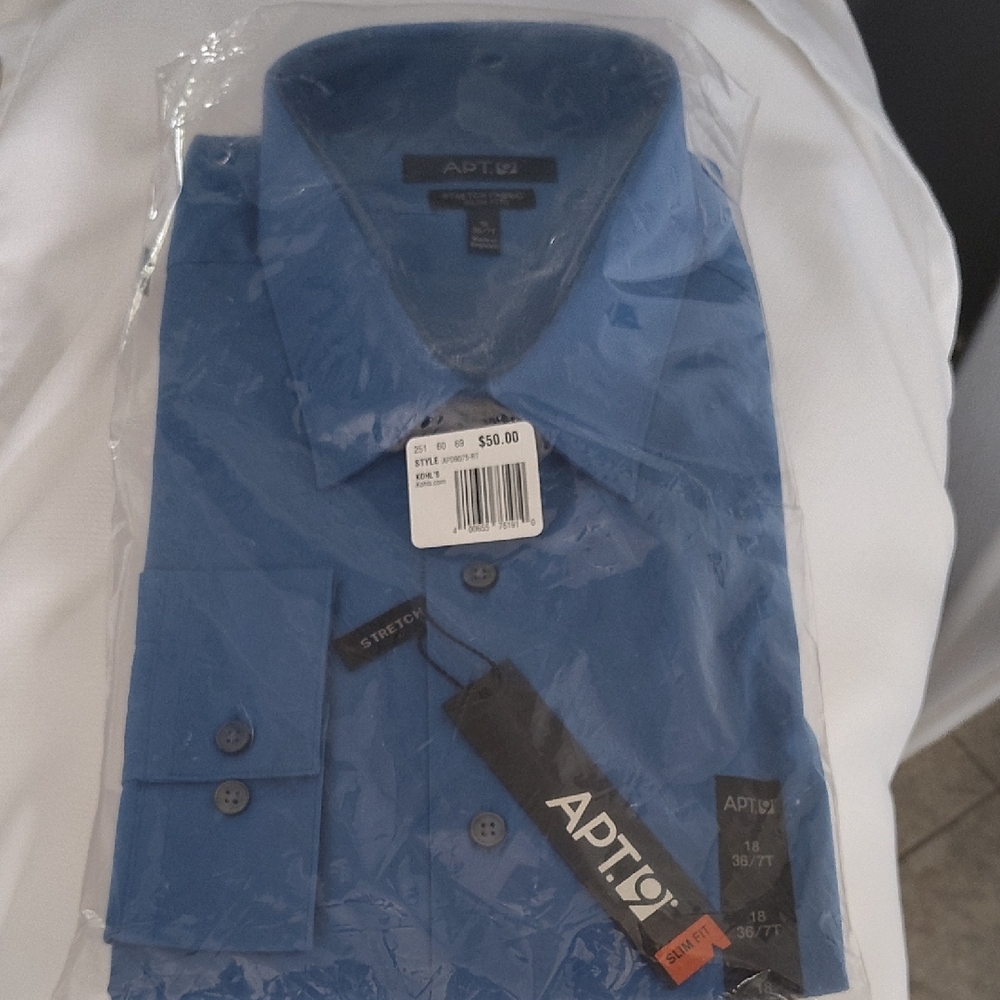 Apt. 9 Men's Classic Blue Dress Shirt